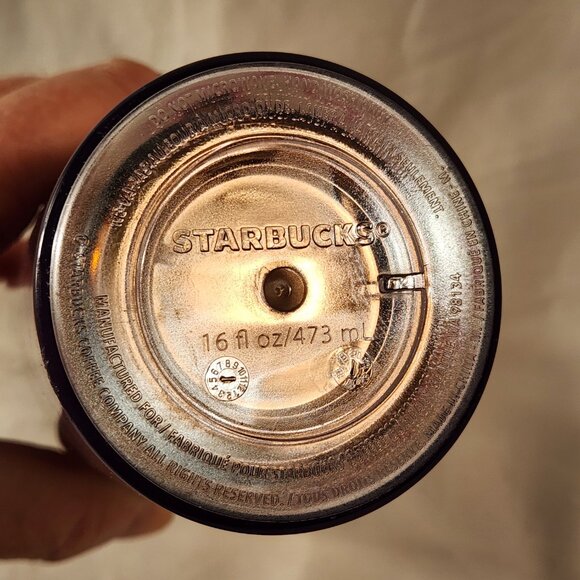 Starbucks Travel Tumbler Pink White Flower Twist Lid Tall Mug Cup 16 oz FastShip - Picture 12 of 13